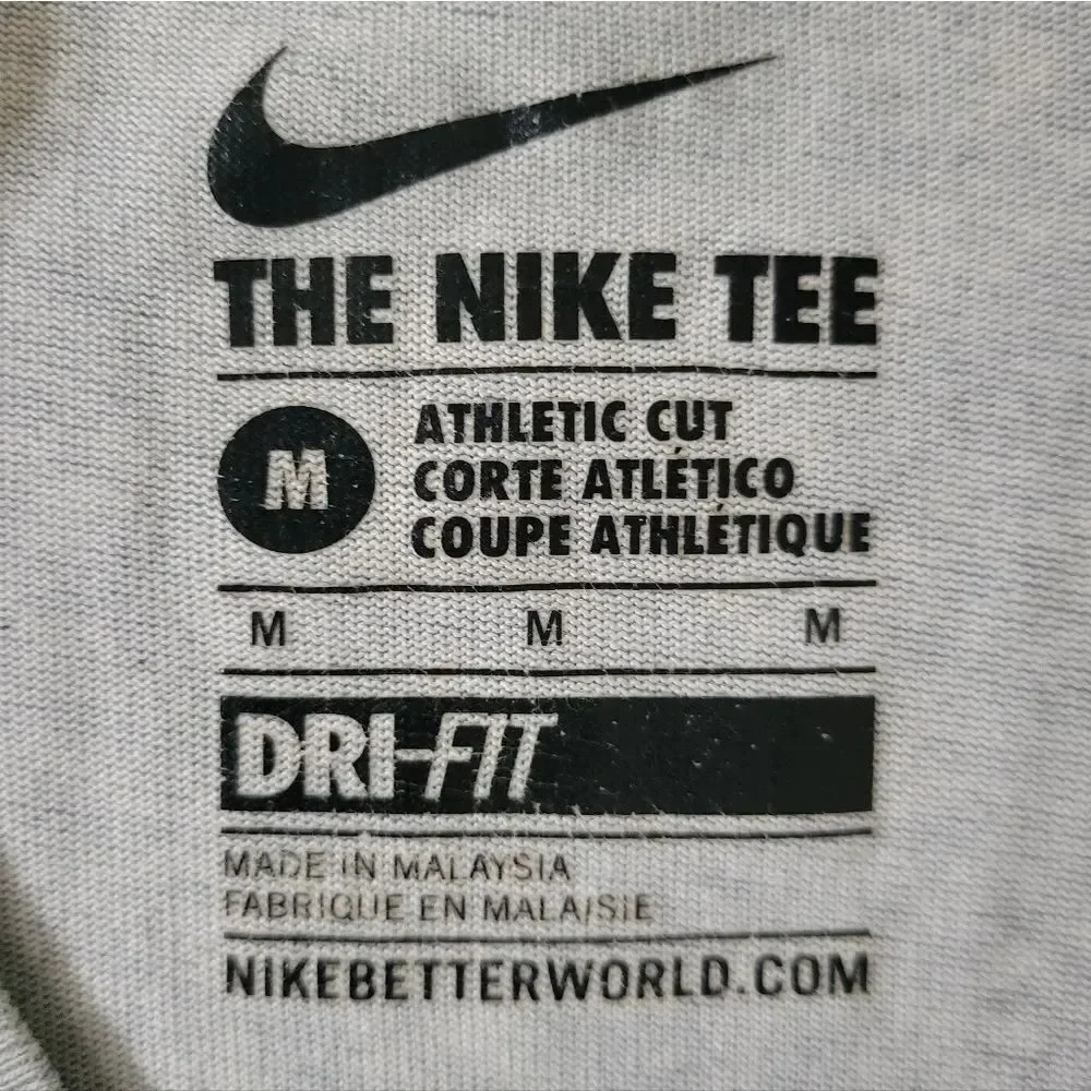 Nike Men's Gray Dri-FIT Short Sleeve T-shirt